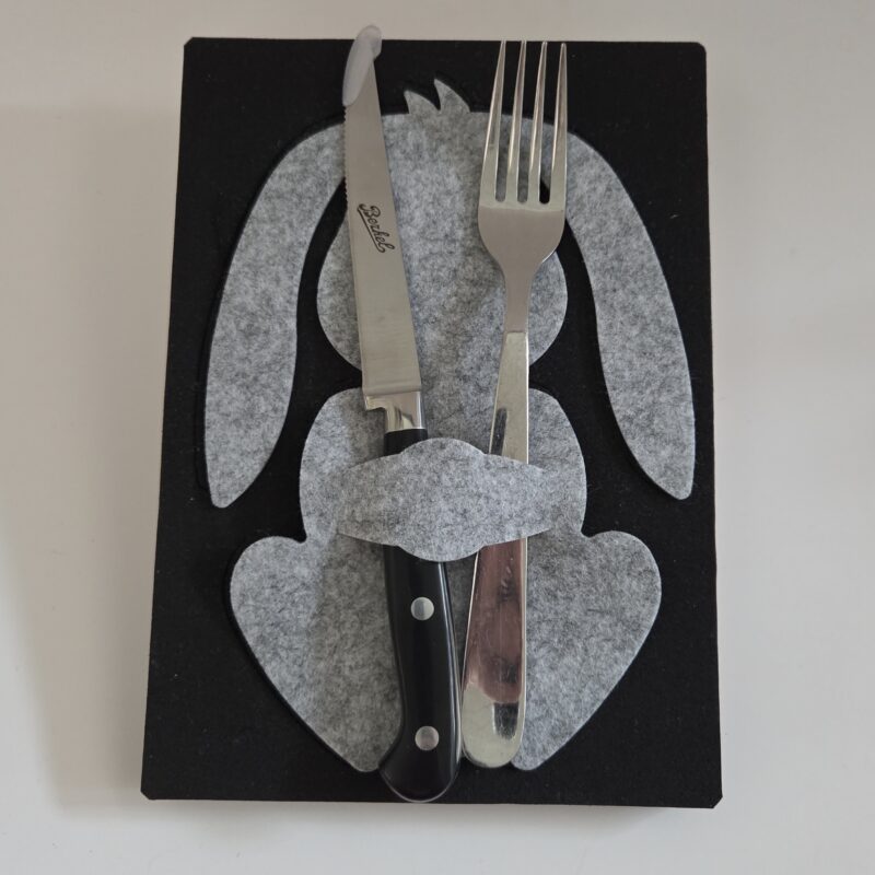 PORTA POSATE CONIGLIO-CANE